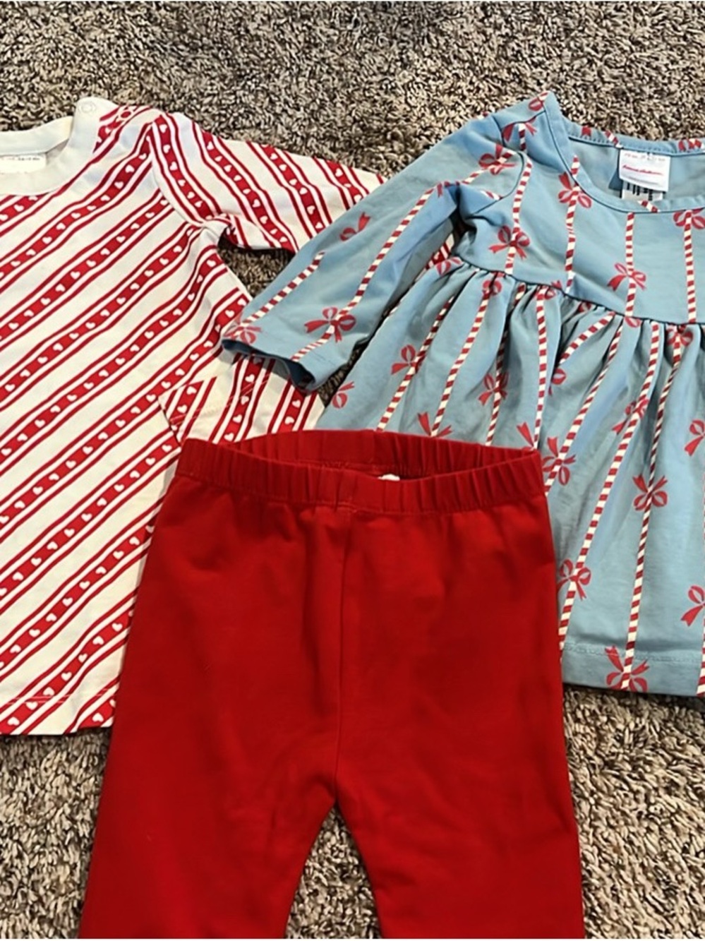 Hanna Andersson Holiday Dresses and Red Leggings